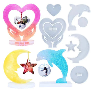Epoxy Crystal Drop Glue Photo Frame Mold Resin Silicone Mold