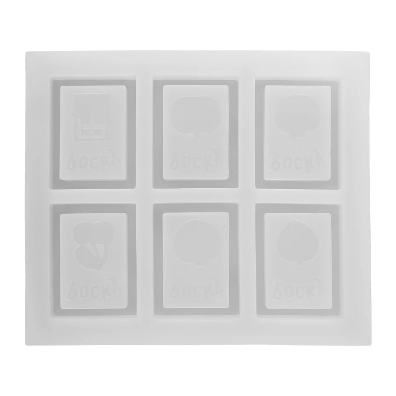 DIY Epoxy Square Quicksand Mold Drop Glue Silicone Mold Homemade Mold