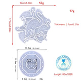 Flamingo Wind Chime Crystal Epoxy Mold for DIY Pendant Wall Hanging