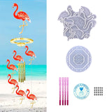 Flamingo Wind Chime Crystal Epoxy Mold for DIY Pendant Wall Hanging