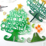 3D Christmas Ornaments Silicone Resin Decoration