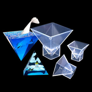 Pyramid Silicone Mold for Dried Flower Specimen Resin Crafts
