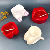 Lip-Shaped Ashtray Silicone Mold for Craft Storage