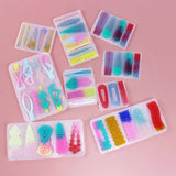 Hairpin Mold Crystal Mirror Hairpin Clamp Mold Jewelry Making Silicone Mould
