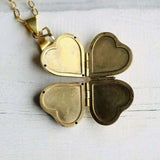 Hand-made Jewelry Accessories Retro Clover Multilayer Photo Box Pendant