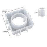 Silicone Mold Test Tubes Flower Pot Clay Display Plant Cement Epoxy Resin Mold