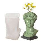 David Head Vase Silicone Mold for Home Decoration