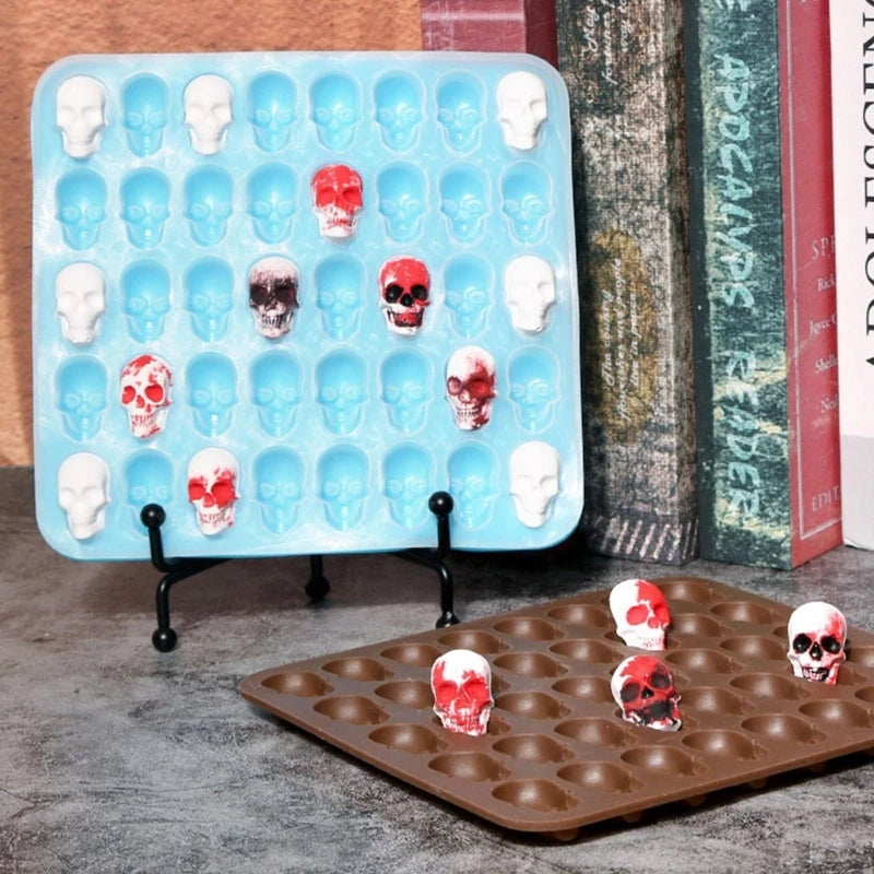 Skulls Chocolate Crystal Mold for DIY Ice Baking