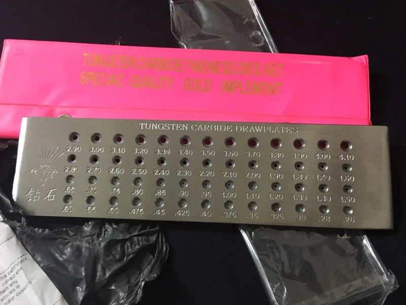 DIY 52 Hole Steel Draw Plate for Jewelers and Silversmiths