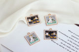 Alloy Cartoon Cats Geometry Metal Floating Locket Charms