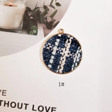 Small Fragrance Retro British Pattern Cotton Linen Weaving Jewelry