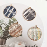 Small Fragrance Retro British Pattern Cotton Linen Weaving Jewelry