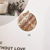 Small Fragrance Retro British Pattern Cotton Linen Weaving Jewelry