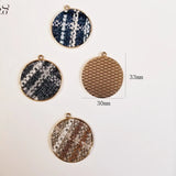 Small Fragrance Retro British Pattern Cotton Linen Weaving Jewelry