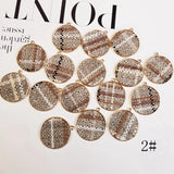 Small Fragrance Retro British Pattern Cotton Linen Weaving Jewelry