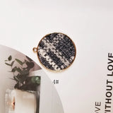 Small Fragrance Retro British Pattern Cotton Linen Weaving Jewelry