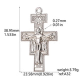Christian Cross Charms 12PC for DIY Jewelry Making