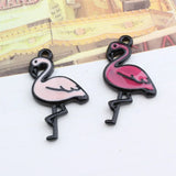 Alloy Red-crowned Crane Metal Charms Lot of 50