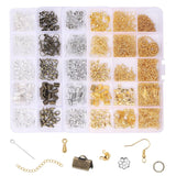 Jewelry Findings Kit Tools Lobster Clasp Open Jump Rings Earring Hook Set
