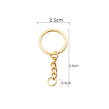 Multi-coloured Tassel Pendant Acrylic Key Chain Set