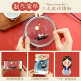DIY Rabbit Man Keychain Kit Couples Key Holder Women Keychain
