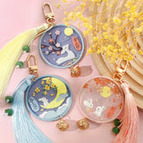 DIY Rabbit Man Keychain Kit Couples Key Holder Women Keychain