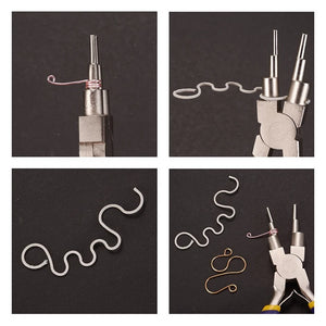 DIY Nickel Iron Pliers for Bail Making Lobster Buckle Earrings