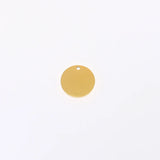 20pcs Personalized Stainless Steel Round 15mm Charms
