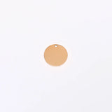 20pcs Personalized Stainless Steel Round 15mm Charms