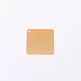 20pcs Personalized Stainless Steel Square Charms 25mm Pendant