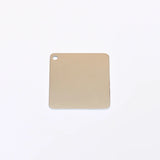 20pcs Personalized Stainless Steel Square Charms 25mm Pendant