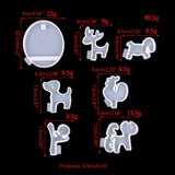 Round Phone Bracket Silicone Mold DIY Puppy Deer Mobile Holder