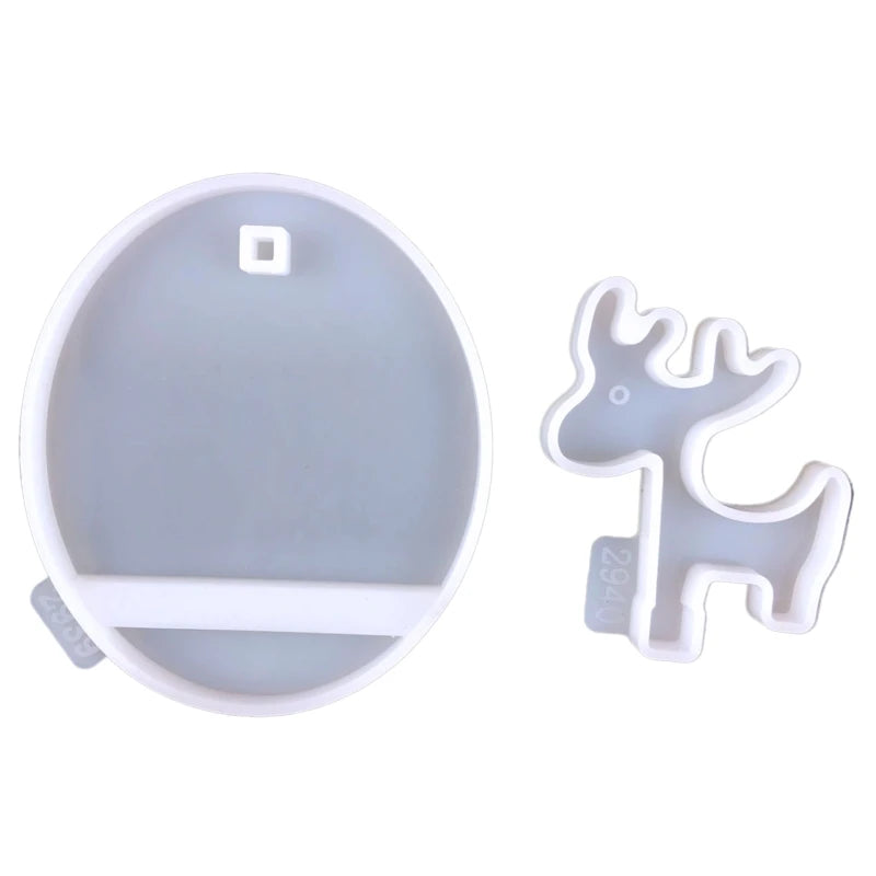 Round Phone Bracket Silicone Mold DIY Puppy Deer Mobile Holder