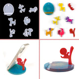 Round Phone Bracket Silicone Mold DIY Puppy Deer Mobile Holder