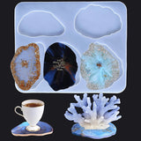 Round Coaster Base Silicone Mold Resin Epoxy UV Gift Craft Tools