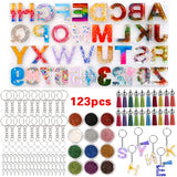 DIY Silicone Mold Alphanumeric Crystal Epoxy Set Pendant Mirror Mold