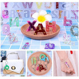 DIY Silicone Mold Alphanumeric Crystal Epoxy Set Pendant Mirror Mold