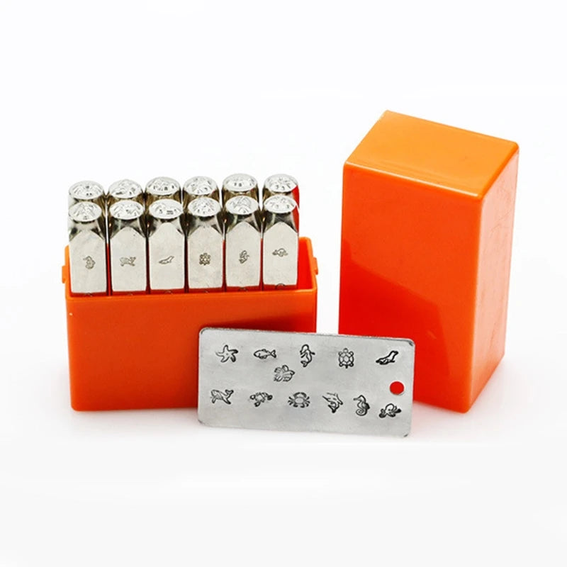 Animal Shaped Metal Punch Kit for Leather Stamping Y08E