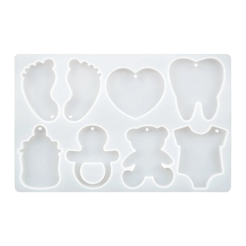 UV Epoxy Resin Feet Love Pendant Silicone Mold