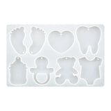 UV Epoxy Resin Feet Love Pendant Silicone Mold