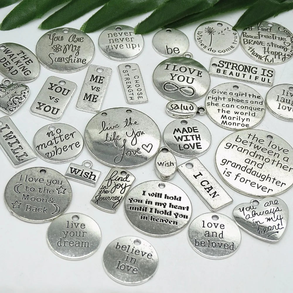Vintage Metal Zinc Alloy Charms for Jewelry Making
