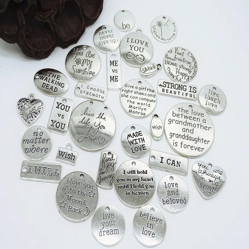 Vintage Metal Zinc Alloy Charms for Jewelry Making