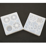 DIY Crystal Epoxy Mold Flower Donut Cake Mirror Plaster Jewelry Accessories