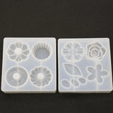 DIY Crystal Epoxy Mold Flower Donut Cake Mirror Plaster Jewelry Accessories