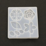 DIY Crystal Epoxy Mold Flower Donut Cake Mirror Plaster Jewelry Accessories