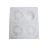 DIY Crystal Epoxy Mold Flower Donut Cake Mirror Plaster Jewelry Accessories