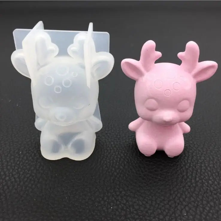 3D Rabbit Mold for DIY Crystal Epoxy Aromatherapy Plaster
