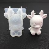 3D Rabbit Mold for DIY Crystal Epoxy Aromatherapy Plaster