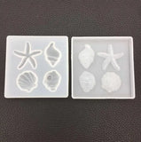 Crystal Drop Gel Shell Starfish Mold - DIY Pendant Silicone Mold Set