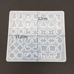 DIY Crystal Epoxy Earrings Mold for Hand Mirror Pendant Jewelry